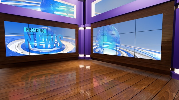 Virtual TV Studio Nachrichten