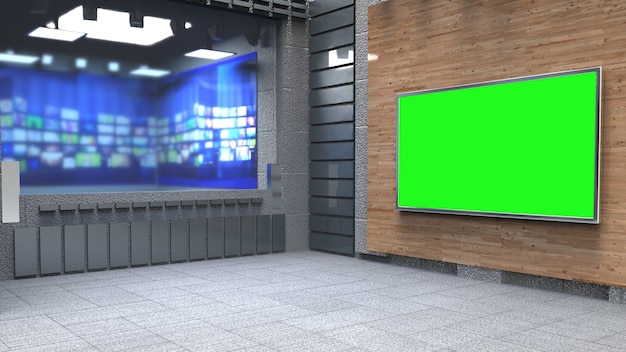 Virtual TV Studio Nachrichten