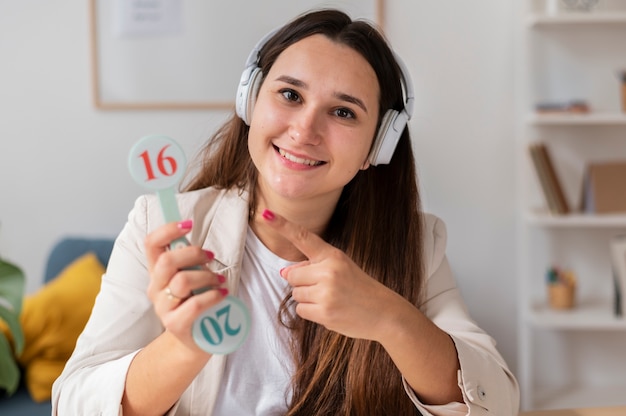 Foto virtuelles klassenzimmer und lernraum