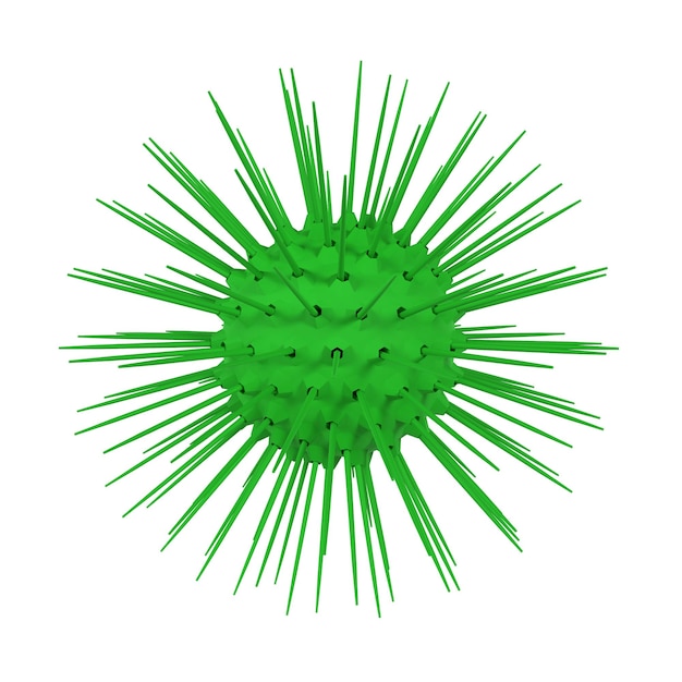 Virus aislado en fondo blanco