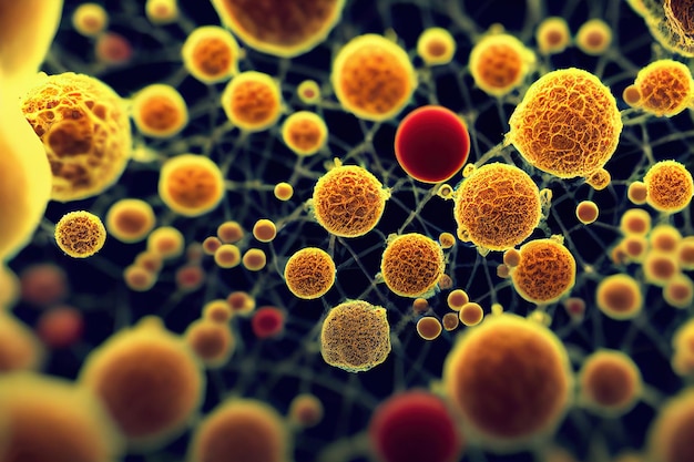 Virus y bacterias que atacan las células sanguíneas humanas