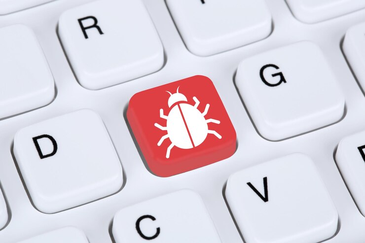 Foto virus informático o seguridad de red troyana en internet