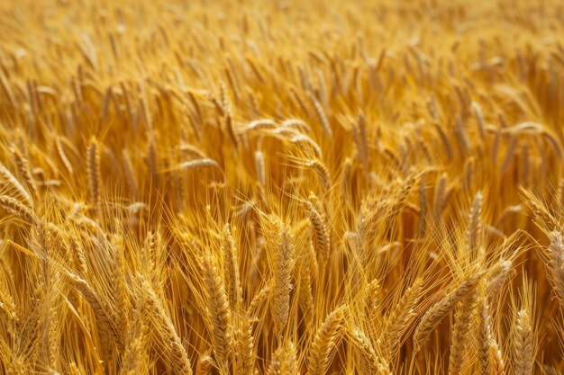 visão aérea captura a expansão dourada de um campo de trigo