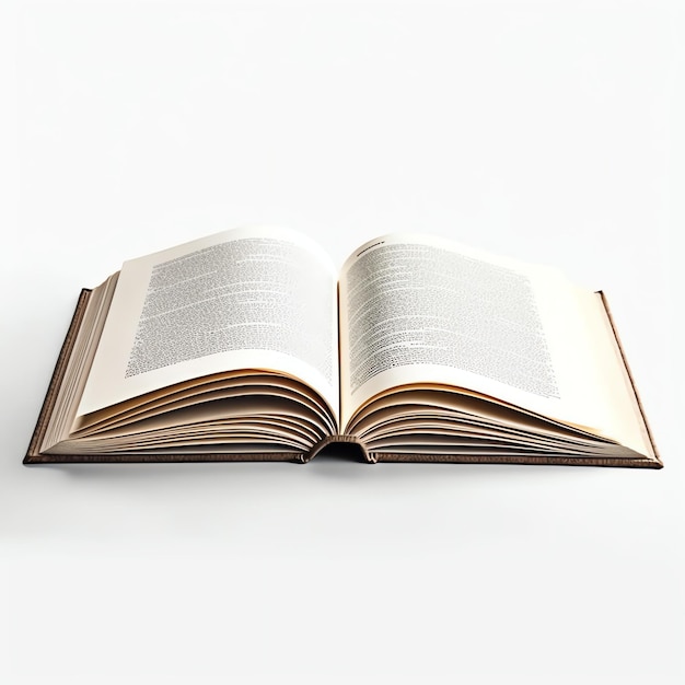 Visão aérea do livro aberto com páginas em branco vazias Composição do caderno para revistas de catálogo