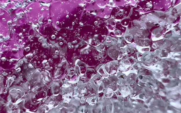 Visão aproximada da textura de água congelada Foto de alta qualidade