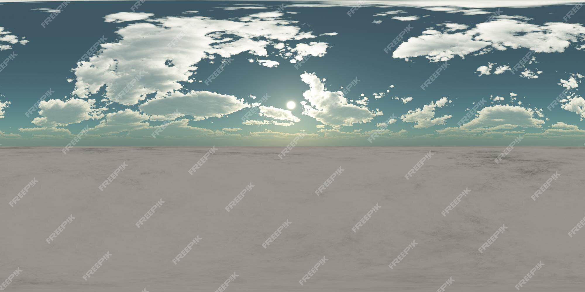 céu azul com nuvens. panorama hdri sem costura visão de ângulo de 360 graus  com zênite