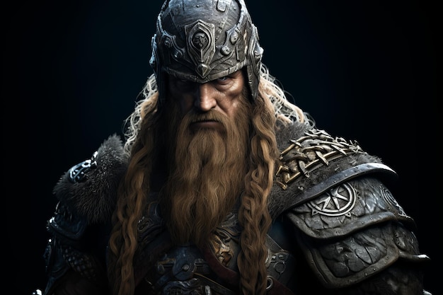 Visão do guerreiro viking História do perigo Gerar Ai