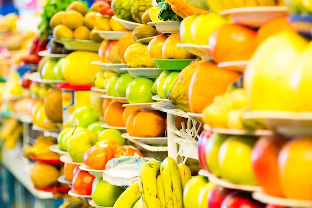 Foto visão do mercado tradicional de sucrebolívia