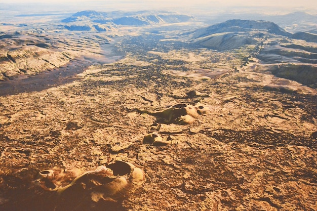 Foto visão em alto ângulo da estrada