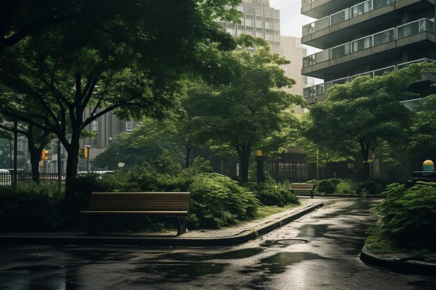 Foto visão estética dos espaços verdes urbanos