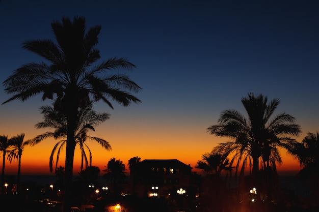 Visão noturna na cidade velha. Jaffa, Israel.