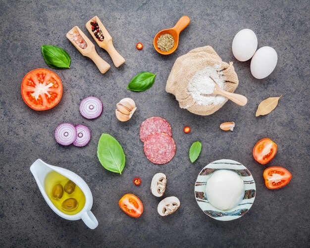 Foto visión en ángulo alto de las galletas