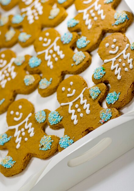 Foto visión en ángulo alto de las galletas