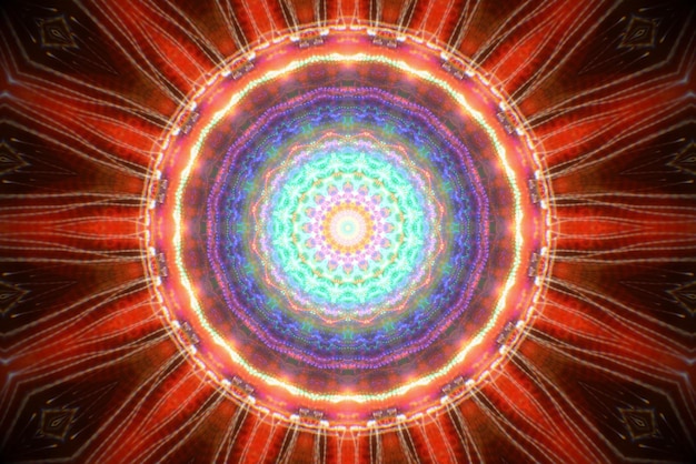 Visión de ángulo bajo de luces abstractas