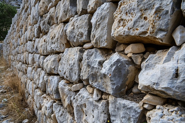 Foto visión de la fortaleza de la roca