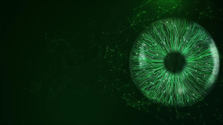 Visión futurista del ojo digital