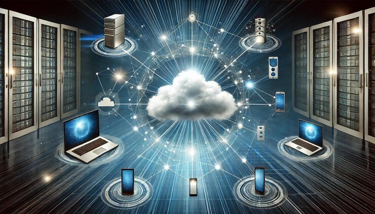 Foto visión general de la infraestructura en la nube