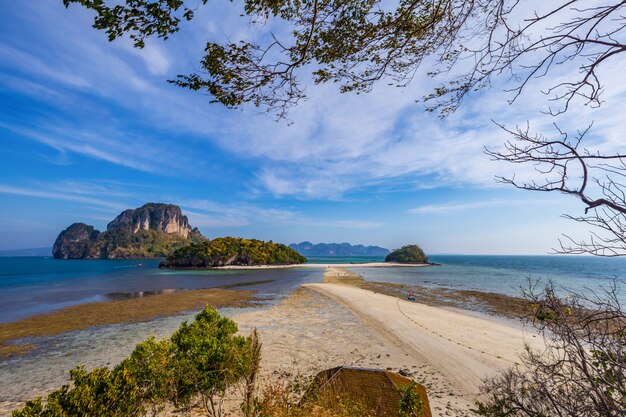 Visión general de Koh Poda y las islas cercanas