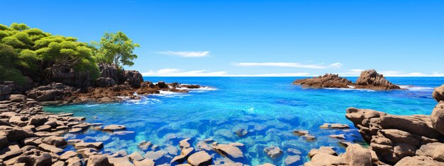 Foto visión de la playa de vacaciones foto de alto detalle