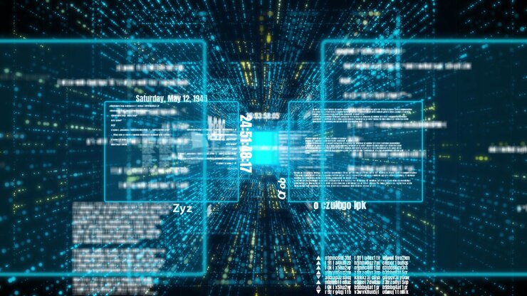Foto visionäre programmierung und codierung zukünftiger software