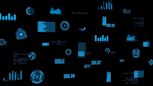 Visionäres Branchendaten-Dashboard mit Darstellung des Maschinenstatus