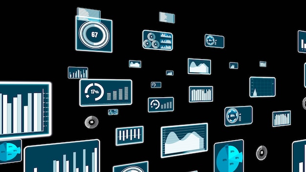 Visionäres Business-Dashboard für die Analyse von Finanzdaten