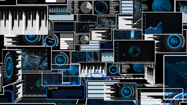 Visionäres Business-Dashboard für die Analyse von Finanzdaten