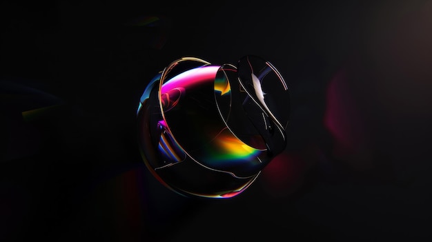 Visiones cromáticas lienzo negro translucidez distorsionada