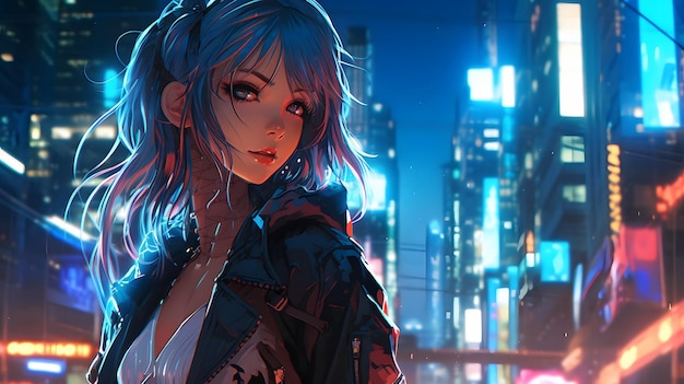 Visiones de las fantasías del anime y los reinos del cyberpunk