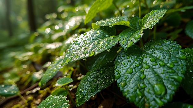 Foto visiones verdes explorando el reino verde a través de imágenes de hidrógeno