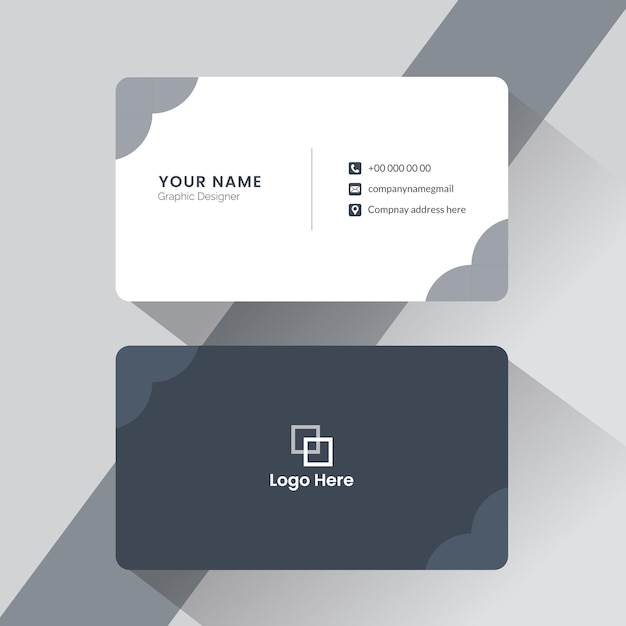 Visitenkarten-Design Layout Professionelle Visitenkarte Vorlage Visitenkarte-Design Vorlage