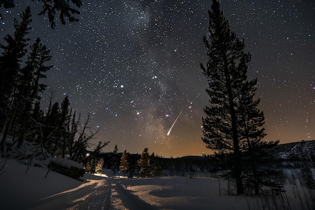 Foto un vislumbre de la belleza celestial en un momento fugaz