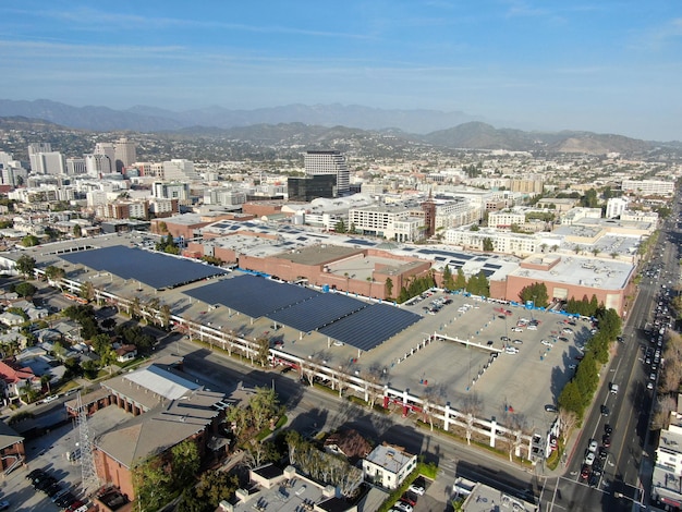 Vista aérea acima de Glendale Los Angeles County Califórnia EUA