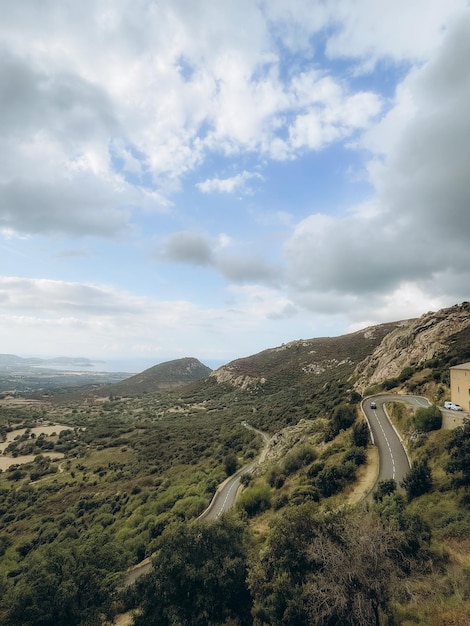 Vista aérea de Ajaccio con el puerto en el fondo Córcega Francia Foto de alta calidad