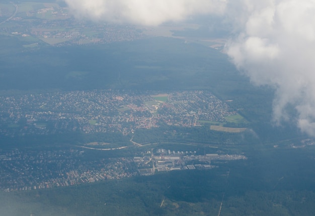 Vista aérea, de, alemania