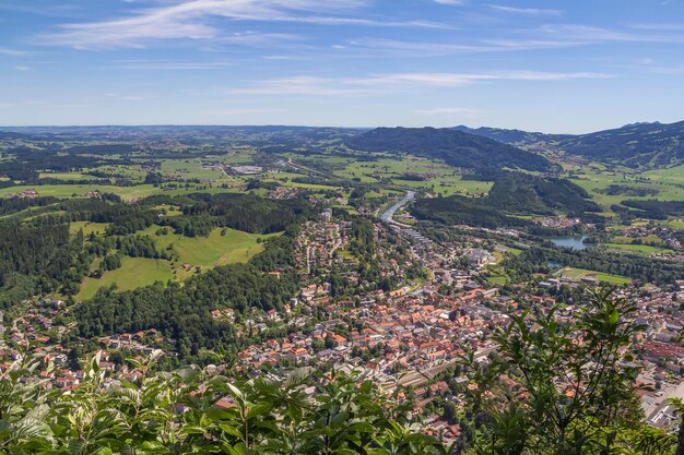 Vista aérea de Allgaeu