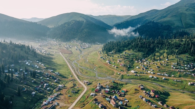 vista aérea de bakhmaro - georgia