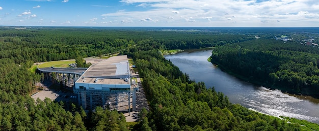 Vista aérea del balneario de druskininkai