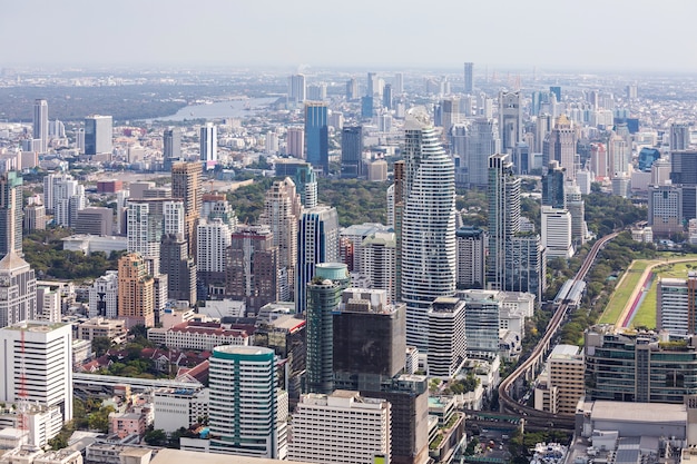 Vista aérea de Bangkok