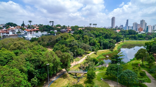 Vista aérea del barrio de Campolim en Sorocaba Brasil