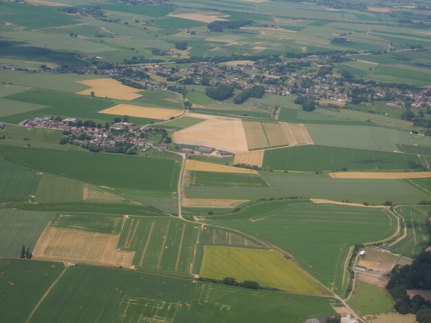 Vista aérea de Bélgica