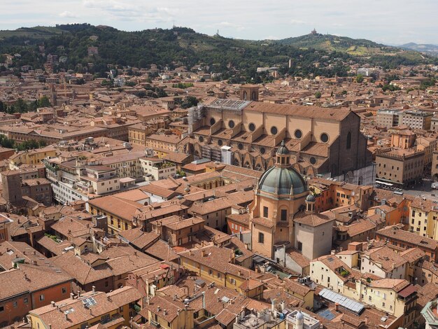 Vista aérea de Bolonia