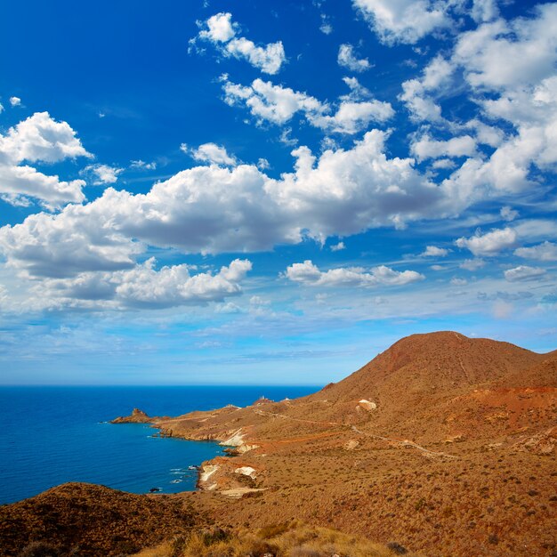 Vista aérea del Cabo de Gata Almería Poniente España