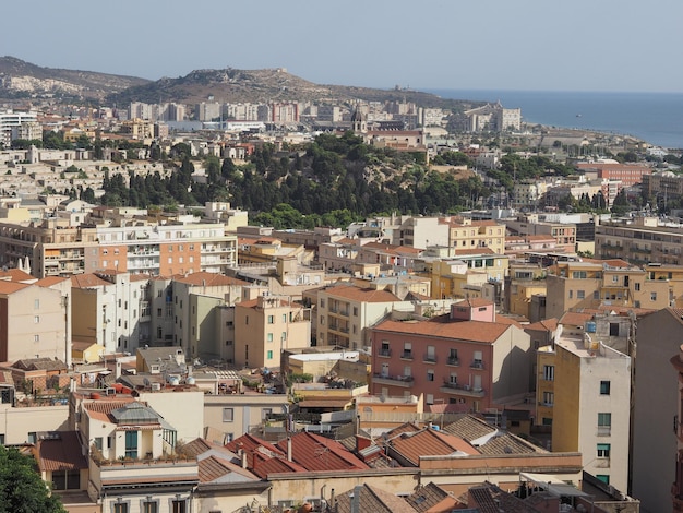 Vista aérea de Cagliari