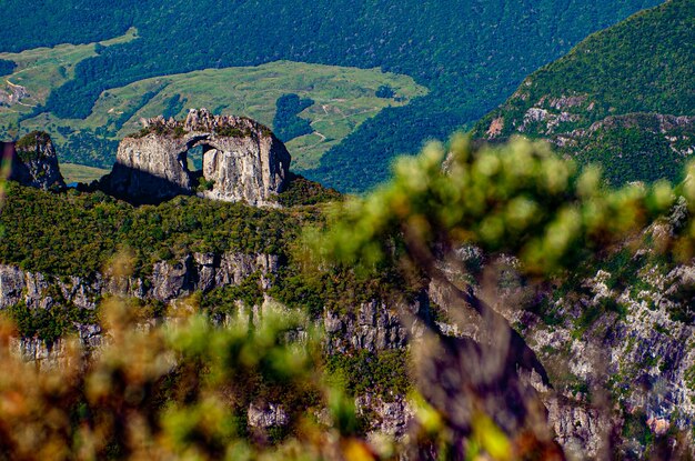 vista aérea del cañón