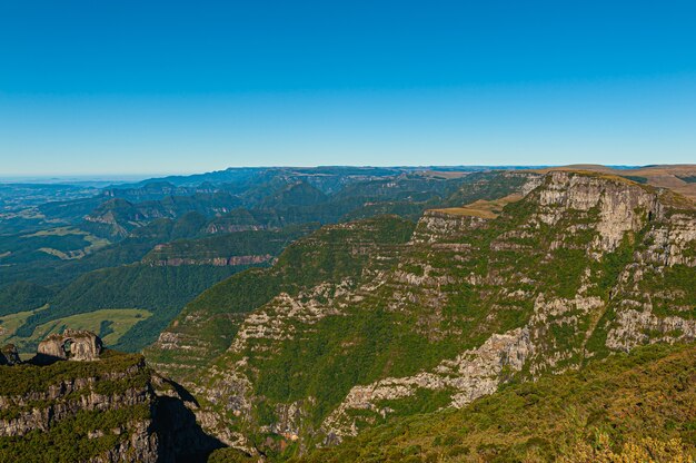 vista aérea del cañón