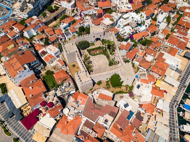 Vista aérea del castillo de Marmaris Turquía