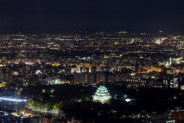 Vista aérea del castillo de Nagoya