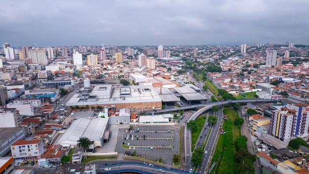 Vista aérea del centro de la ciudad de Sorocaba Brasil