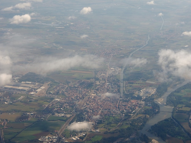 Vista aérea de Chivasso